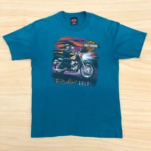 1998 Harley Davidson Downtown Seattle Vintage T Shirt Size L